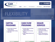 Tablet Screenshot of carfinancial.com